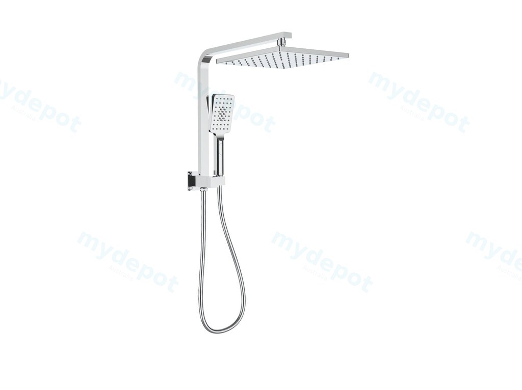 [44314] New Sando Square Mini Multi-function Shower Set Chrome,250mm Plastic Shower Head