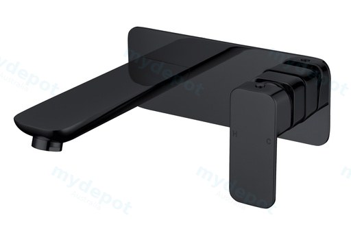 Nova Wall Basin Mixer Matt Black Lead Free