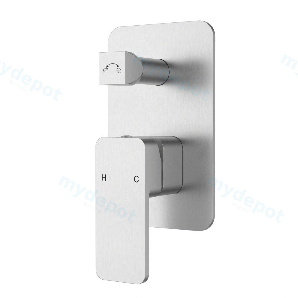 [44107] Nova Wall Mixer with Diverter Brushed Nickel
