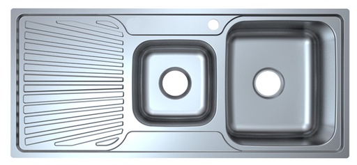 Otus 1 & 3/4 Bowl & Drainer Sink 1080 x 480 x178mm(304 Stainless Steel)