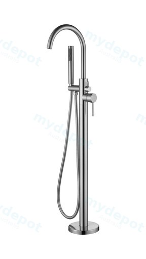 [44425] Otus Free Standing bath mixer with hand shower Brushed Nickel