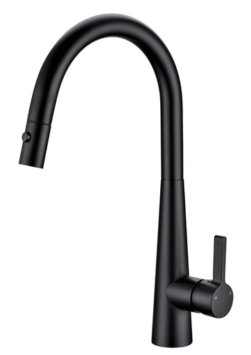 Otus Pull Out  Sink Mixer Matt Black Lead Free