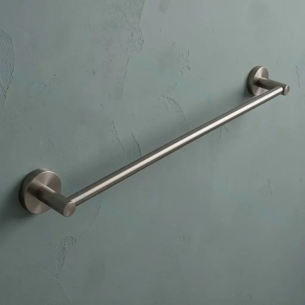 [43657] Otus Round Single Towel Rail 750mm(Brushed Nickel)