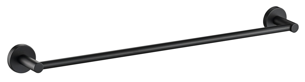 Otus Round Single Towel Rail 750mm(Matt Black)