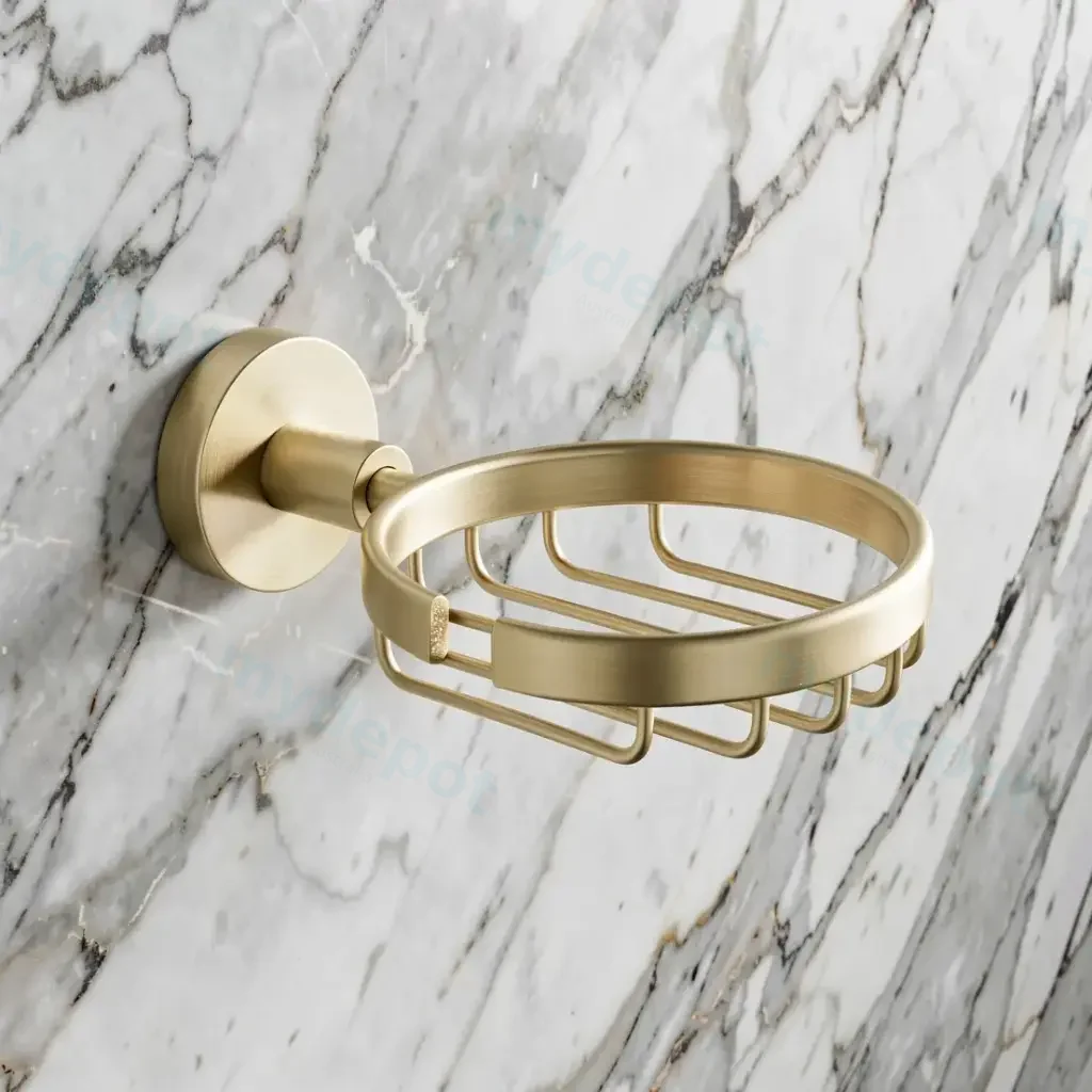 [43674] Otus Round Soap Dish(Brushed Gold)