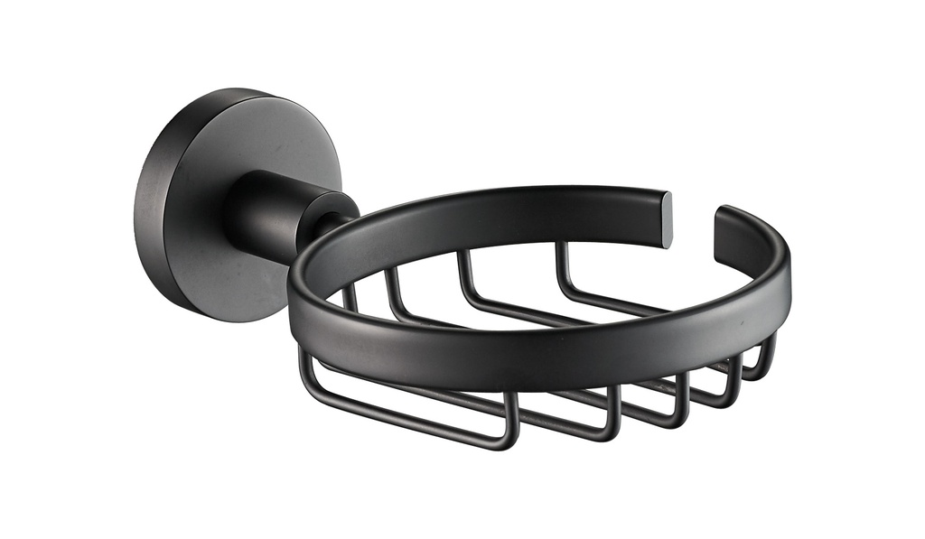 Otus Round Soap Dish(Matt Black)