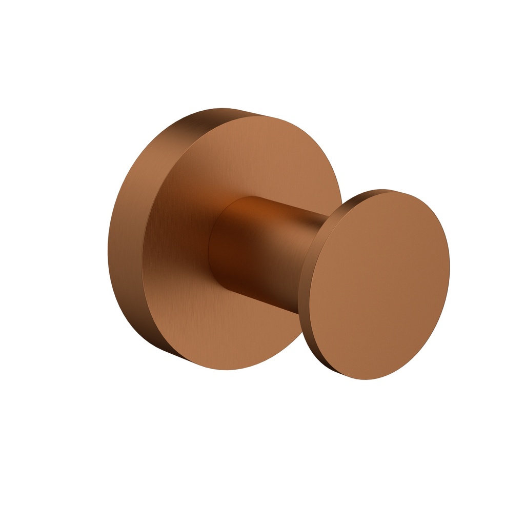 [44766] Otus Slimline Robe Hook Brushed Copper