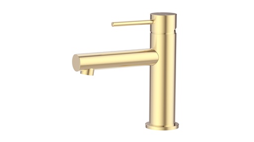 Otus Slimline SS Basin Mixer in Brushed Gold