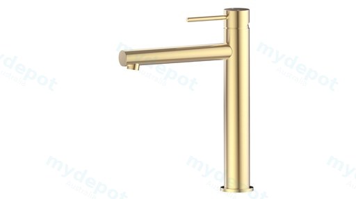 [44339] Otus Slimline SS Highrise Basin Mixer in Brushed Gold