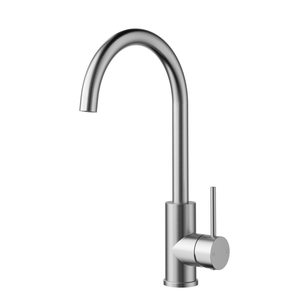 Otus Slimline SS Sink Mixer Brushed Stainless Steel
