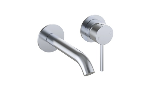 Otus Slimline SS Wall Basin Mixer Separate Back Plate Trim Kits in Chrome