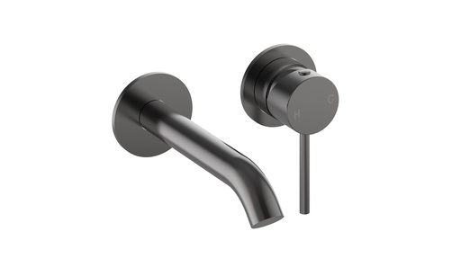 Otus Slimline SS Wall Basin Mixer Separate Back Plate Trim Kits in Gun Metal