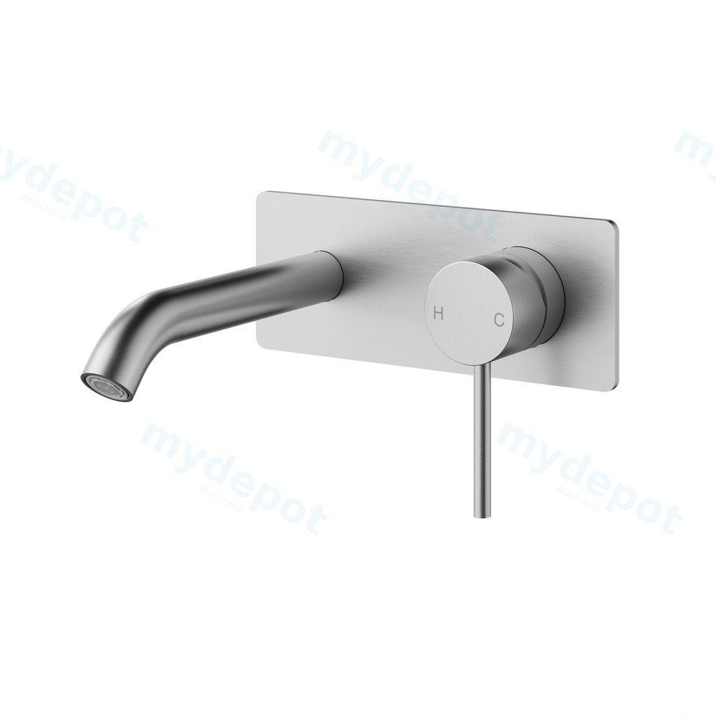 [44356] Otus Slimline SS Wall Basin Mixer Trim Kits Brushed Stainless Steel