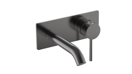 Otus Slimline SS Wall Basin Mixer Trim Kits in Gun Metal