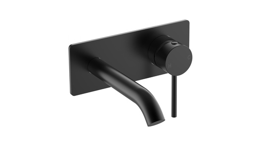 Otus Slimline SS Wall Basin Mixer Trim Kits in Matt Black