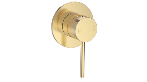 Otus Slimline SS Wall Mixer Trim Kits in Brushed Gold