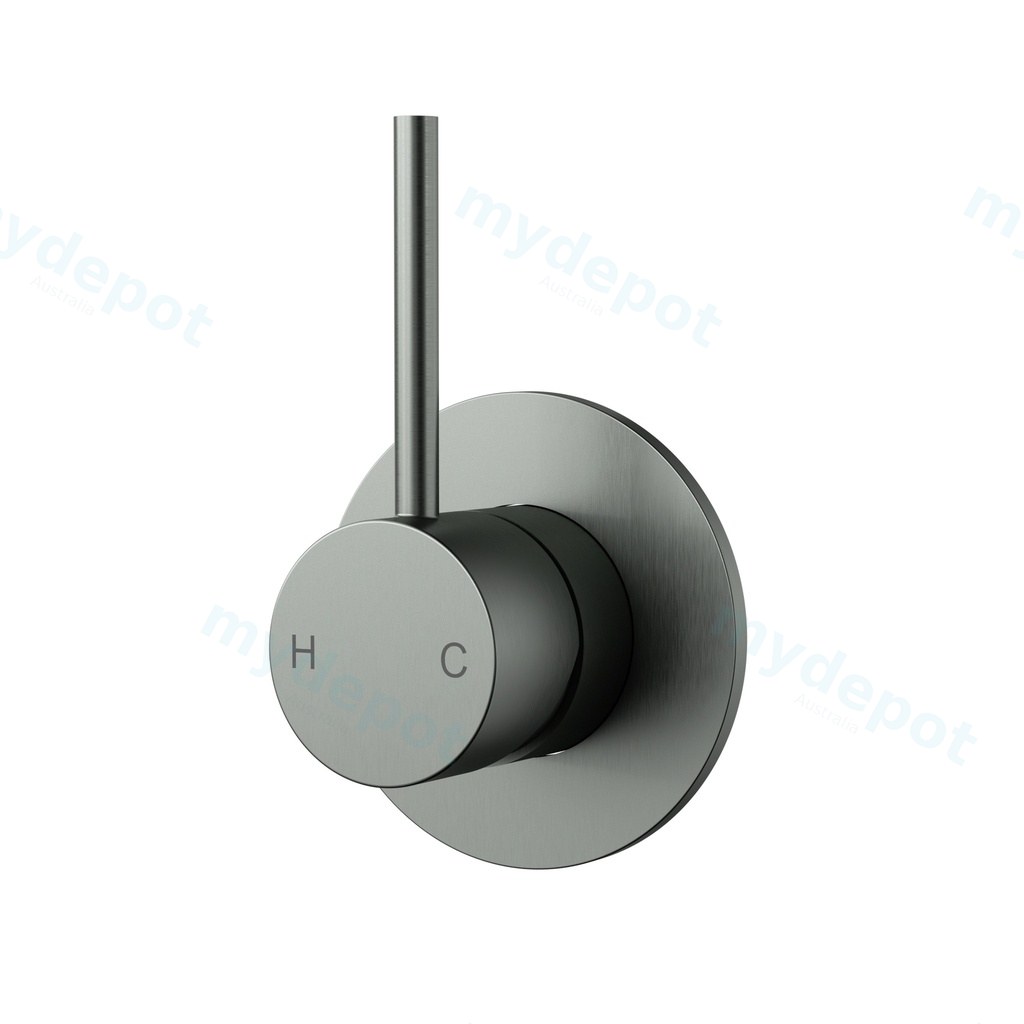 [44926] Otus Slimline Wall Basin Mixer Trim Kit Lever Up Gun Metal