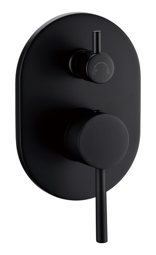 [43807] Otus Wall Mixer With Diverter(Matt Black)