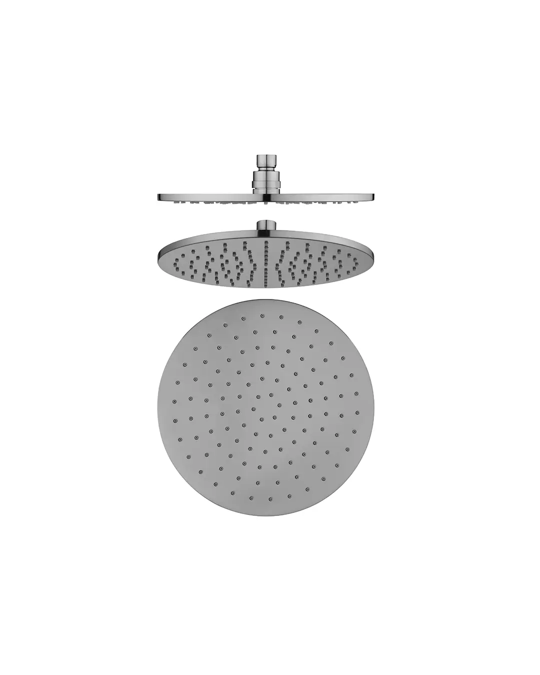 Pentro 10" Solid Brass Round Brushed Nickel Rainfall Shower Head