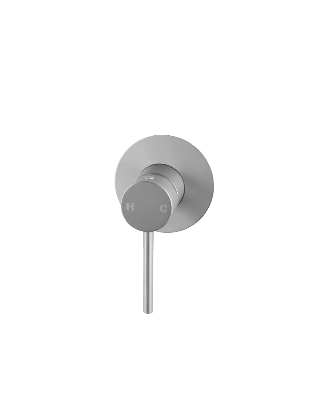 Pentro Brushed Nickel Round Shower Mixer Tap with 65mm Cover plate