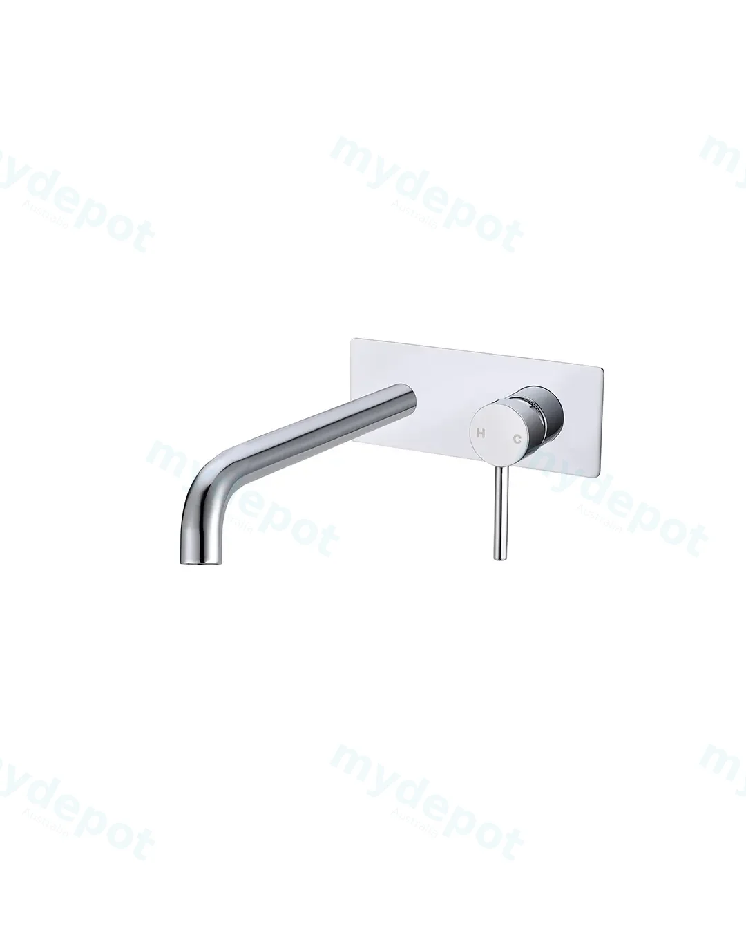 [40720] Pentro Chrome Wall Mixer With Round Spout