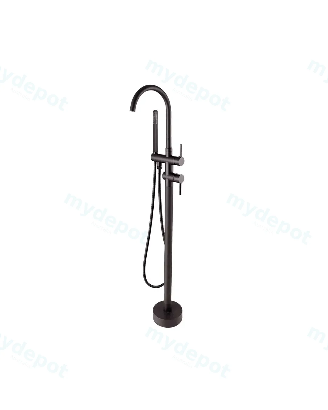 [40852] Pentro Gun Metal Grey Free Standing Spout & Shower
