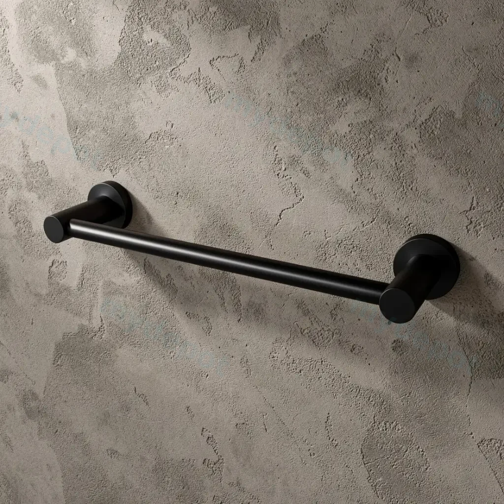 Pentro Matte Black 300mm Towel Rail