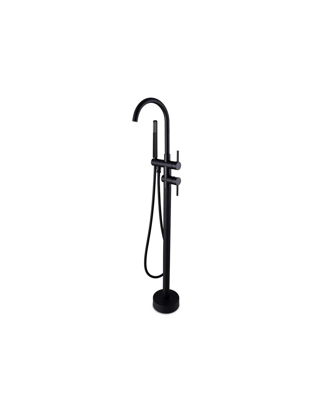 Pentro Matte Black Free Standing Spout & Shower