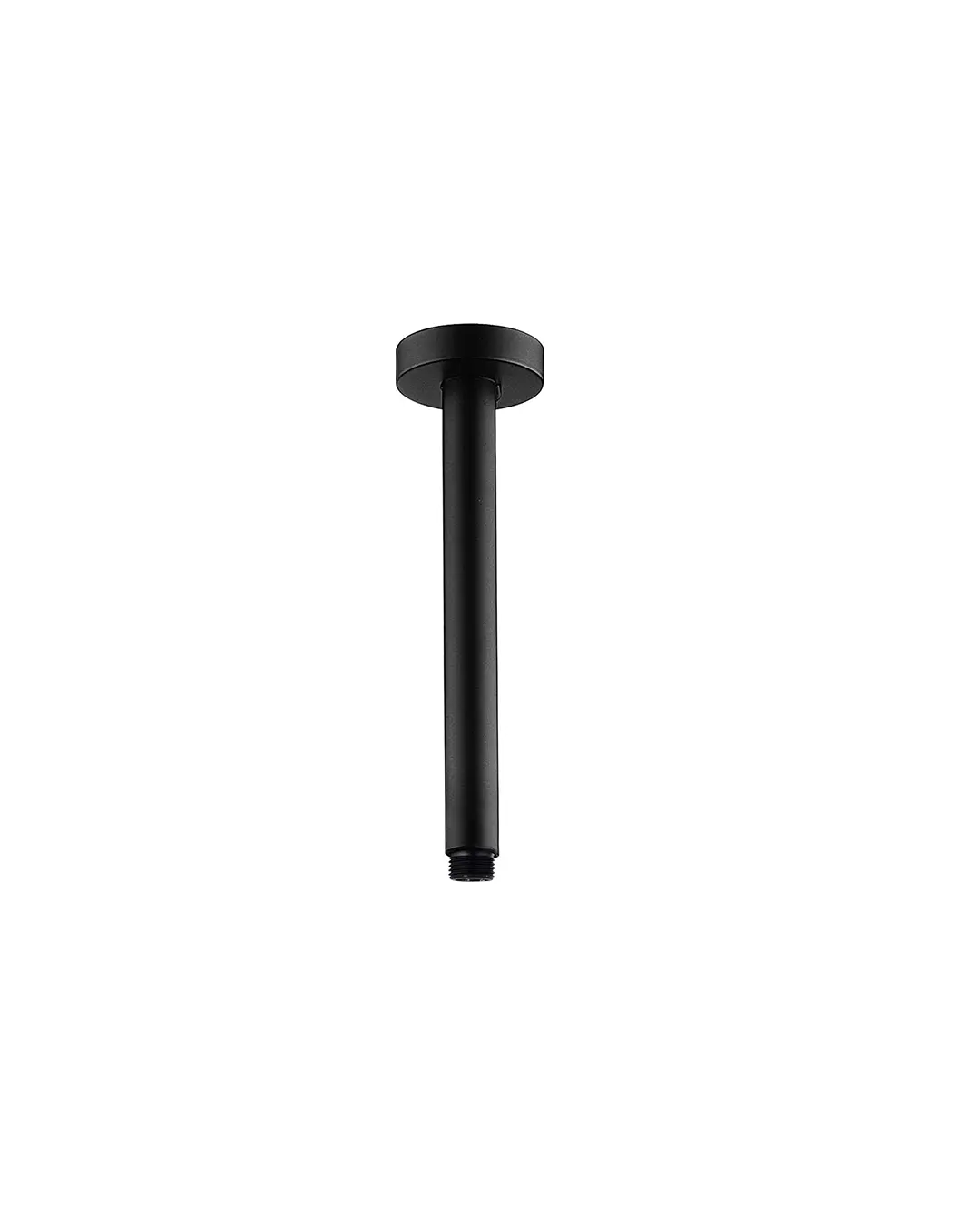 Pentro Matte Black Round Ceiling Shower Arm 200mm