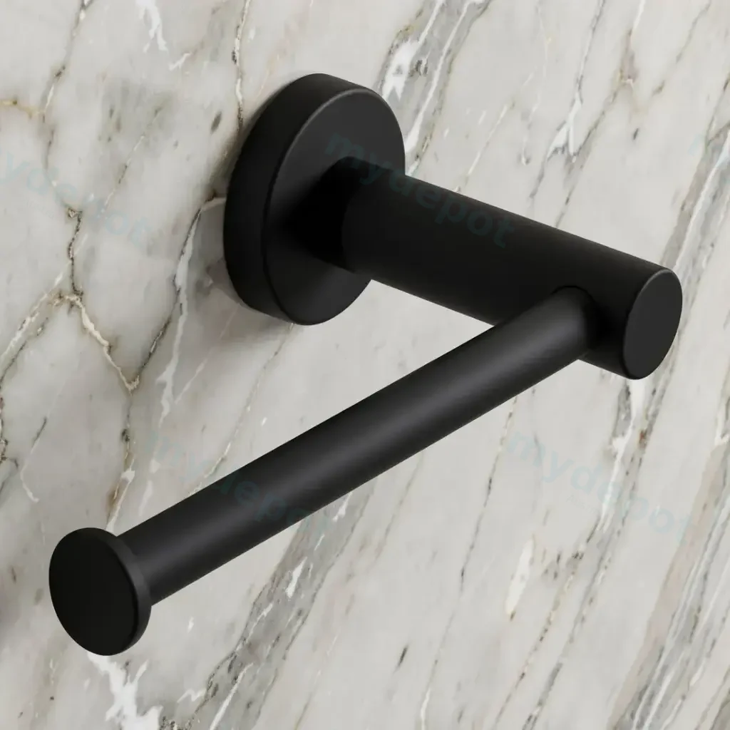 Pentro Matte Black Toilet Roll Holder