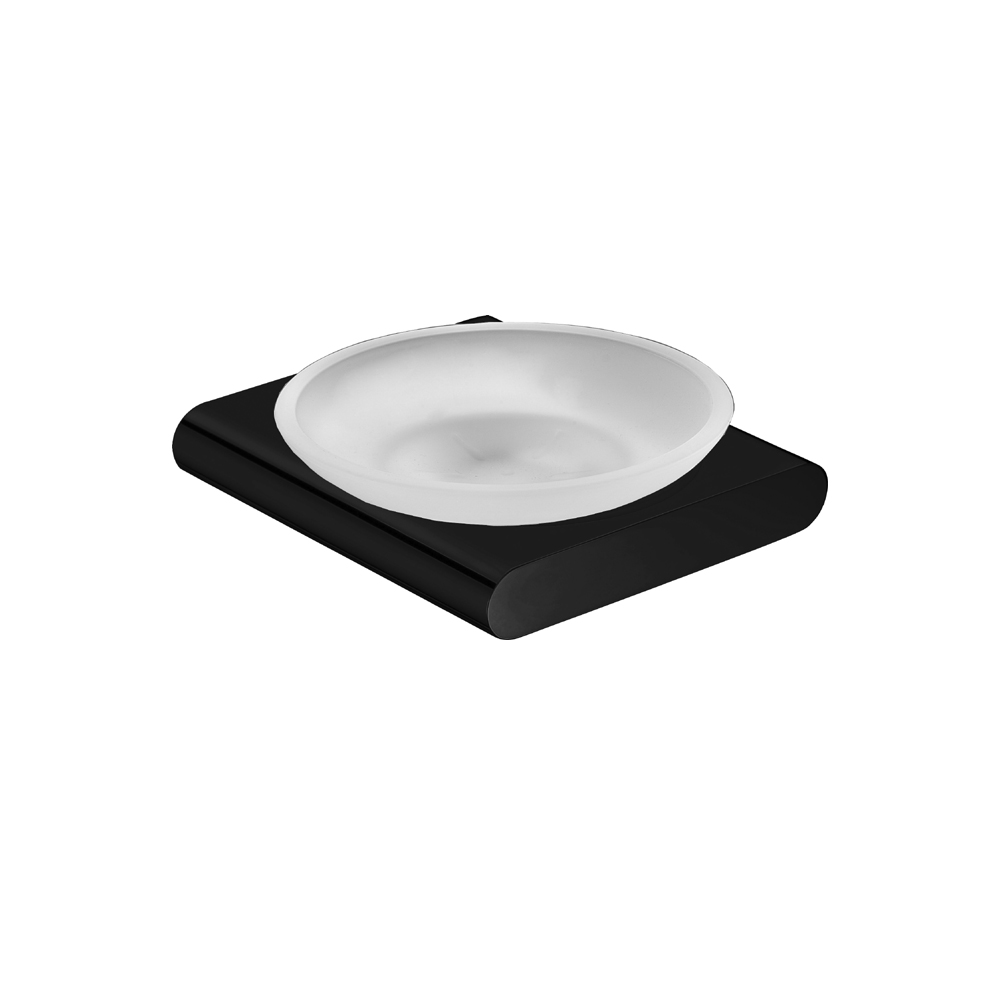 Persano Matte Black Zinc Alloy Soap Dish