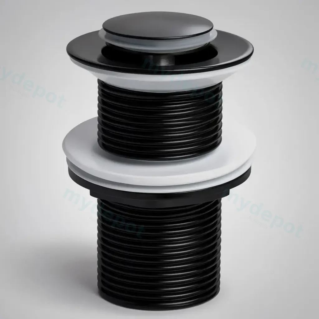 Pop-up Waste Basin Non Overflow32mm Matt Black