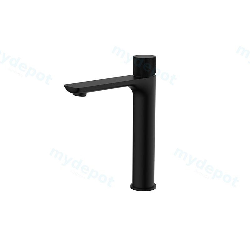 Qi Kasten Tower Basin Mixer Matte Black