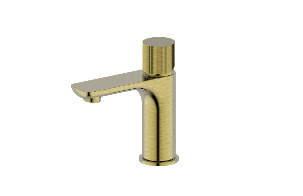 Qi Luxus Basin Mixer Brushed Gold