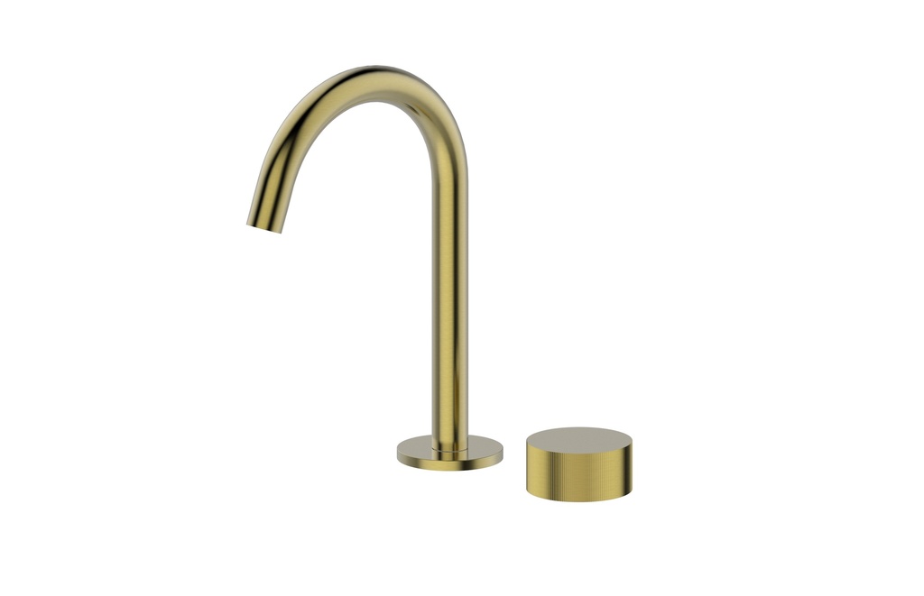 Qi Rund Progressive Rund Basin Set Brushed Gold