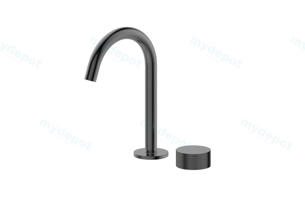 [55174] Qi Rund Progressive Rund Basin Set Burshed Gun Metal