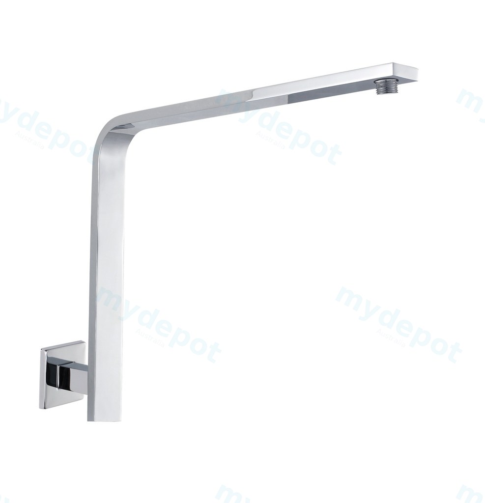 [44043] Rectangle Curved Shower Arm(Chrome)