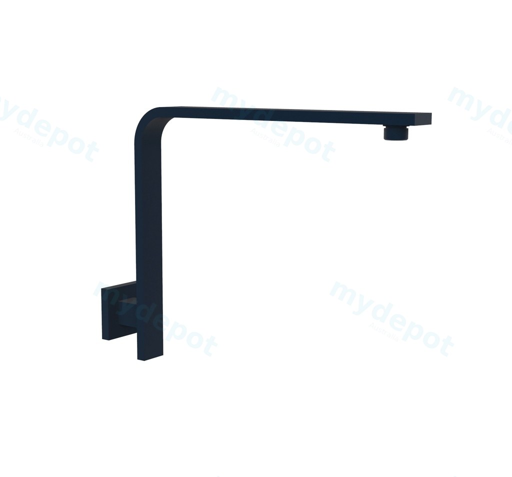 Rectangle Curved Shower Arm(Matt Black)