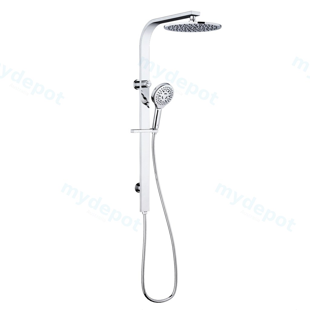 [43864] Regal Round MultiFunction Shower Set Chrome,250mm Plastic Shower Head