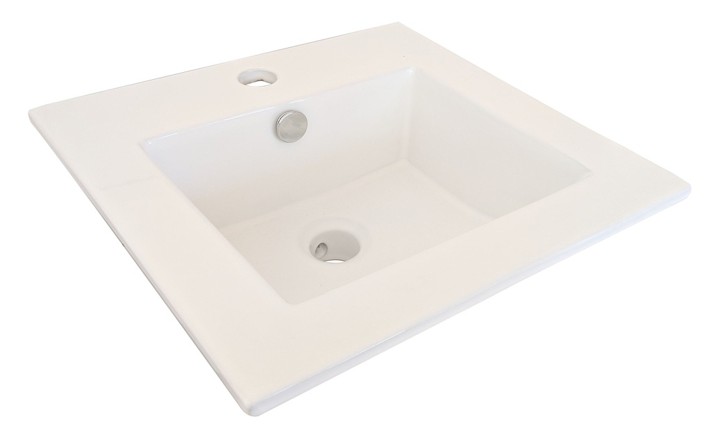 Rosa Countertop Basin 420 x 420 x 170 mm(Ceramic Gloss White)