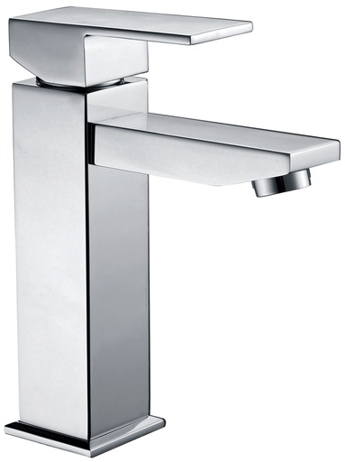 Rosa Rectangle Handle Basin Mixer Chrome Lead Free