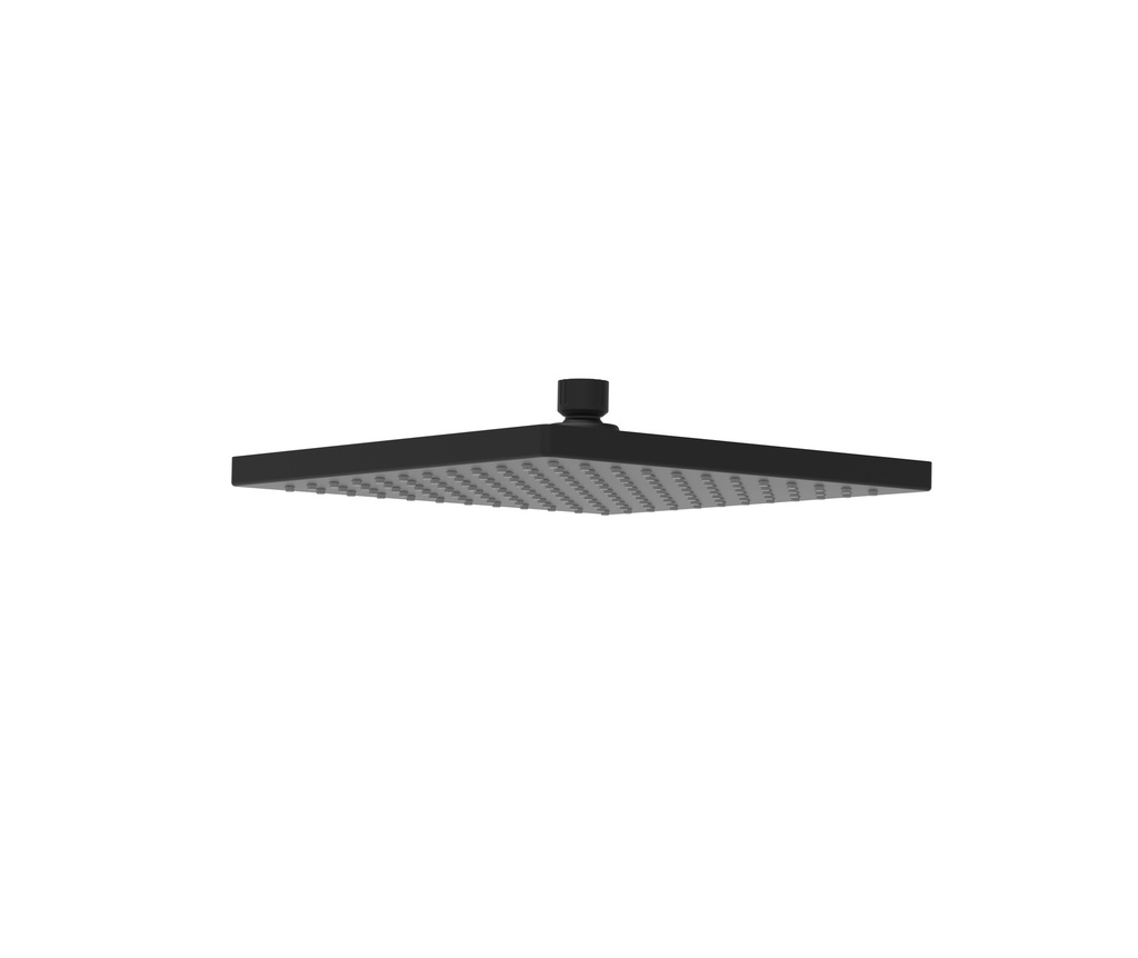 Rosa Square Overhead Shower 250mm Matt Black