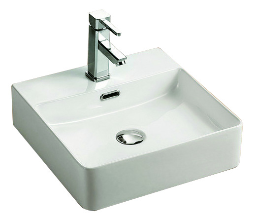 Rosa Wall Hung Basin 420 x 420 x 120 mm(Ceramic Gloss White)