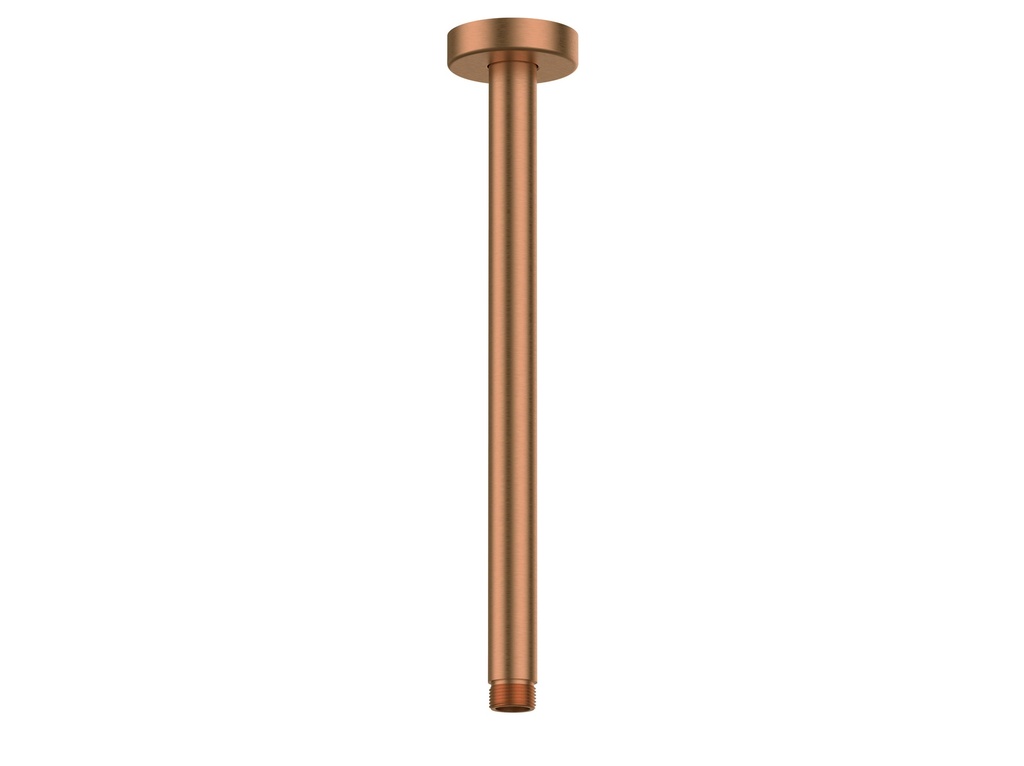 Round Ceiling Shower Arm 300mm Brushed Bronze