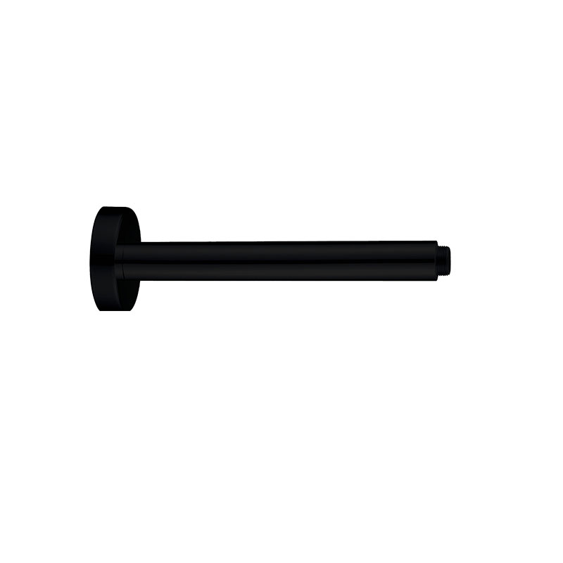 Round Ceiling Shower Arm 300mm Matte Black