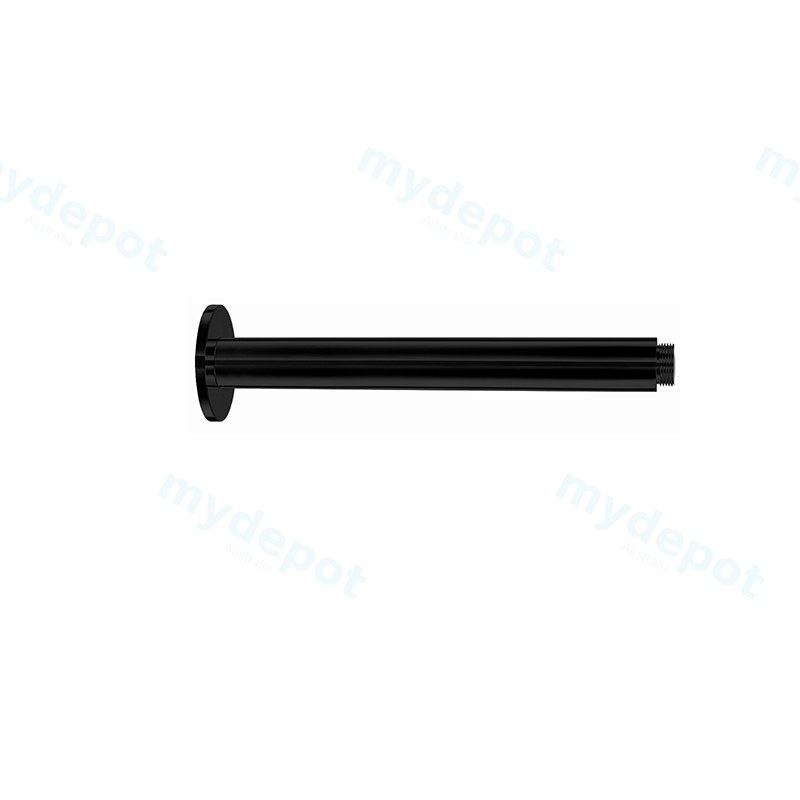 Round Ceiling Shower Arm 450mm Matte Black