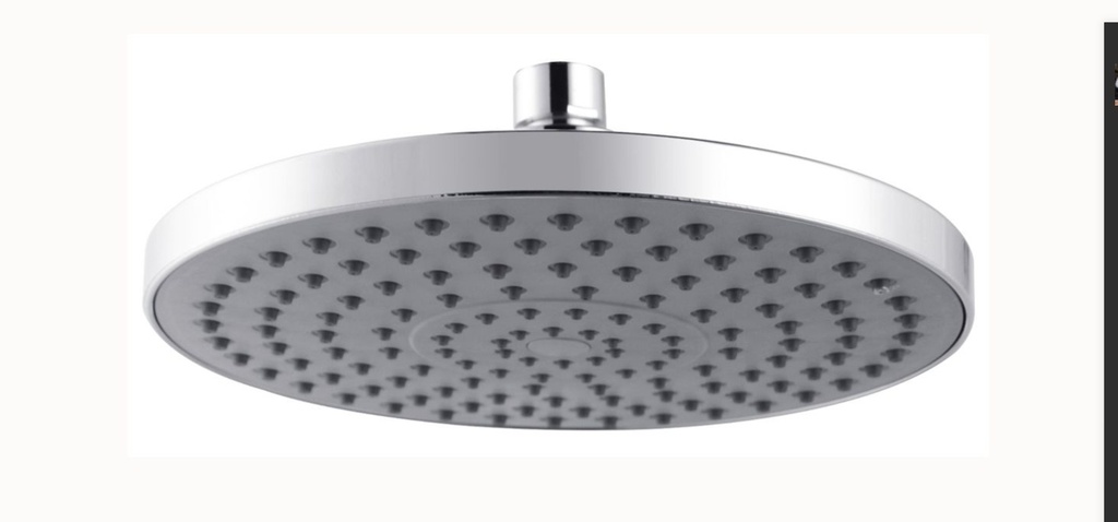 Round Chrome Rainfall Shower Head 200mm
