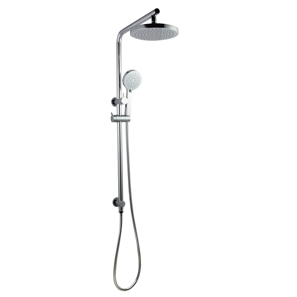 Round Chrome Shower Station(Right Angle) without Shower Head and Handheld Shower