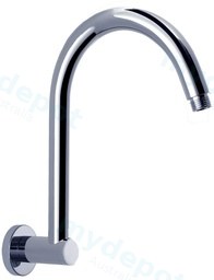 Round Curved Shower Arm Chrome