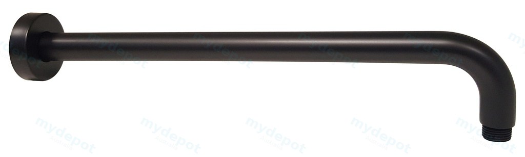 Round Horizontal Shower Arm(Matt Black)